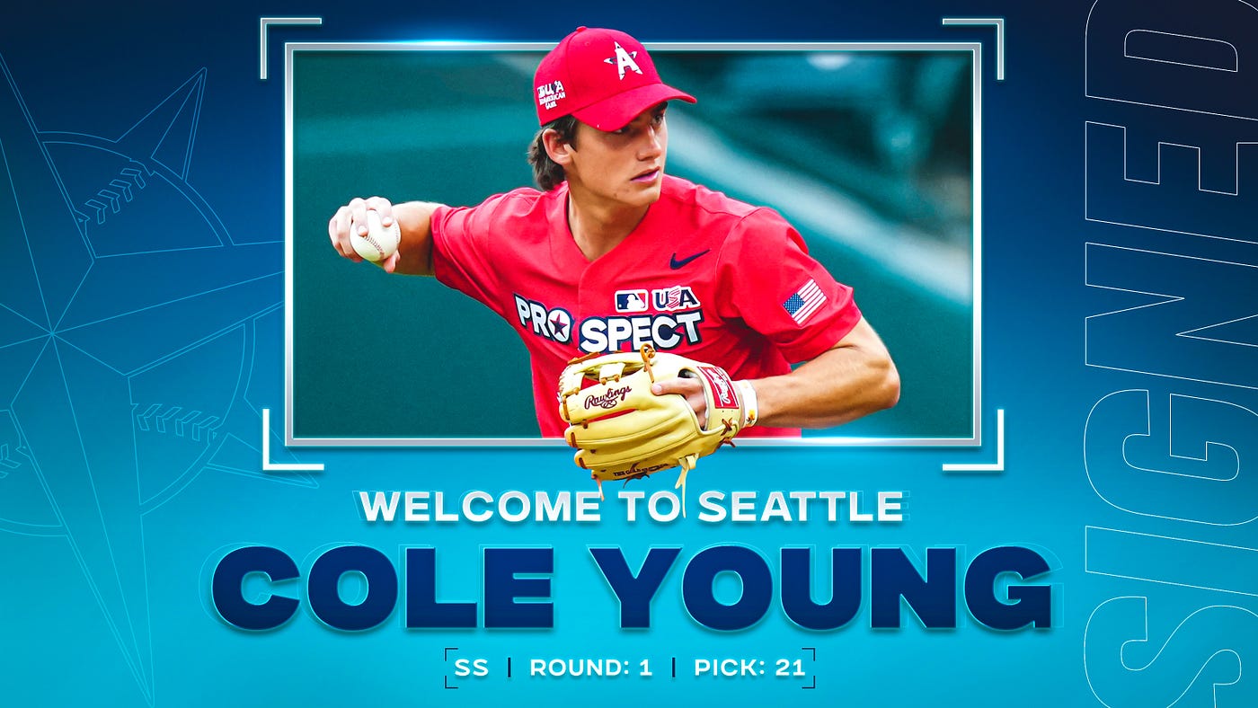 Mariners Sign 1st Round Draft Pick Cole Young by Mariners PR Jul