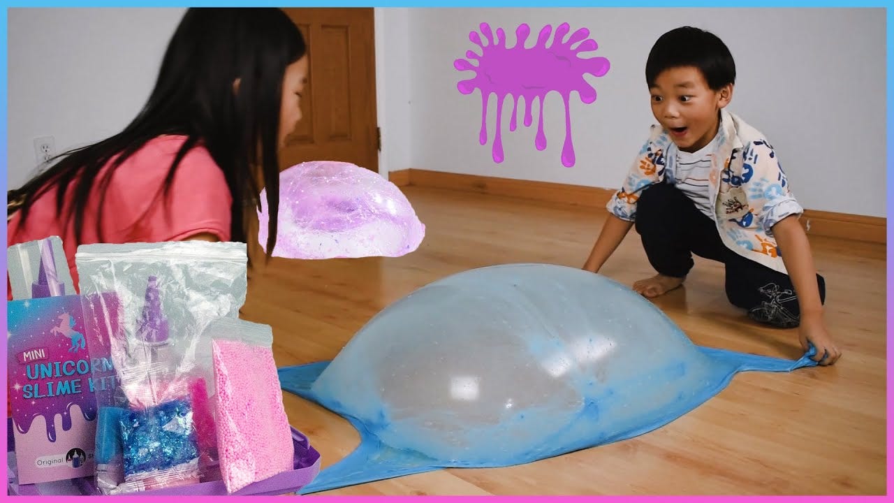 One of the Biggest Slime Bubbles in the World and How to Make Huge Sime —  Belne and Didio's Planet | by Babies Planet | Medium