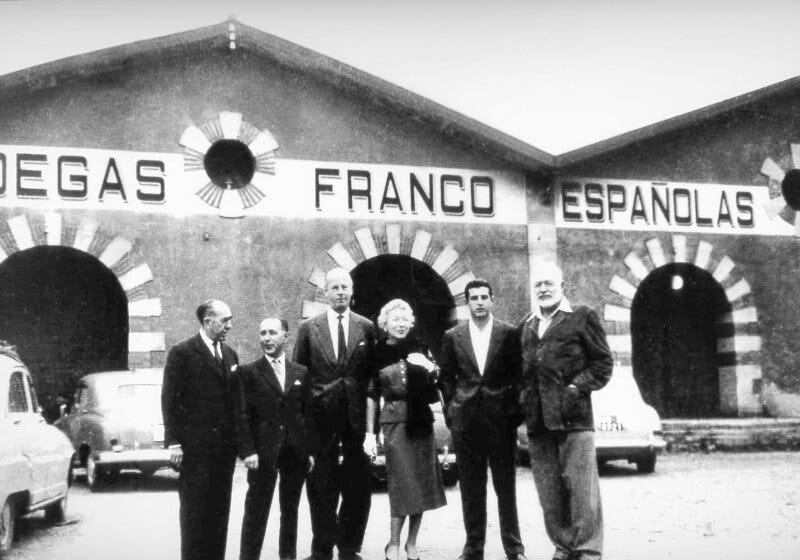 September 1956 at Bodegas Franco-Españolas