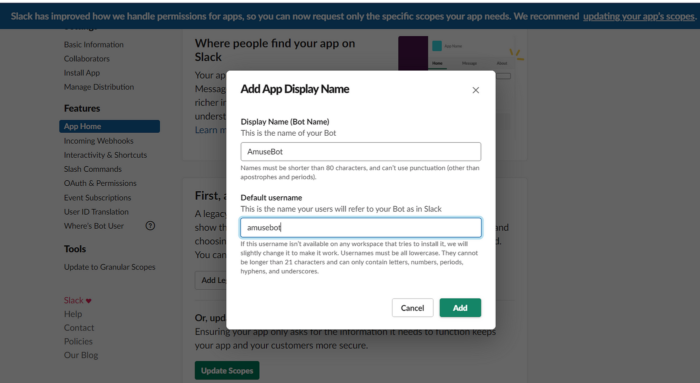 python slack client user info