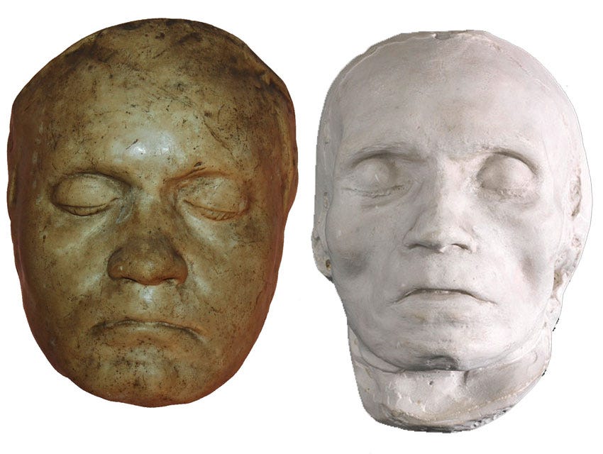 Five Famous Death Masks. And the secrets they reveal… | by Carlyn Beccia |  History of Yesterday