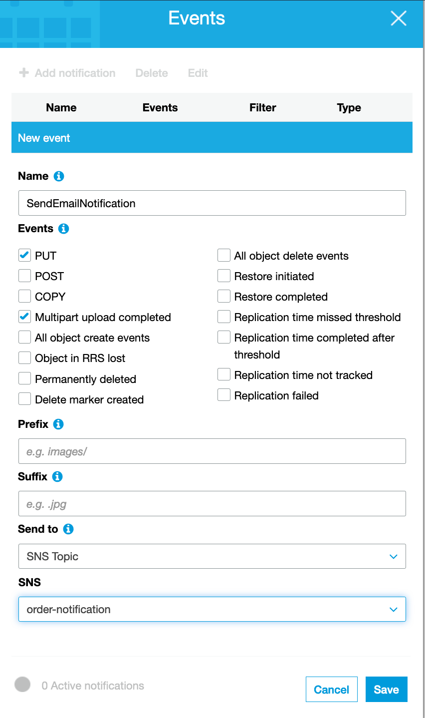 Send Notification when a file is uploaded in AWS S3 bucket by Deepak