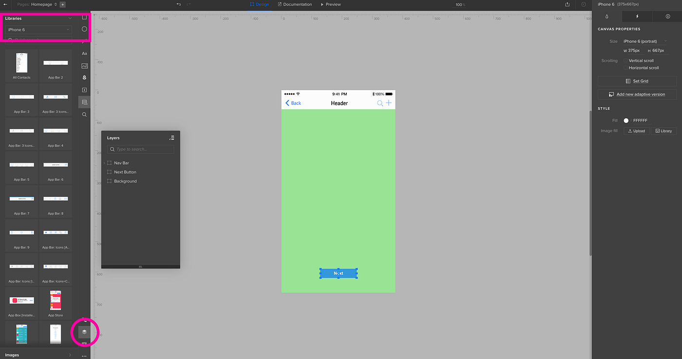 Quick and dirty start to mobile prototyping using UXPin | by Hyung Park |  Medium