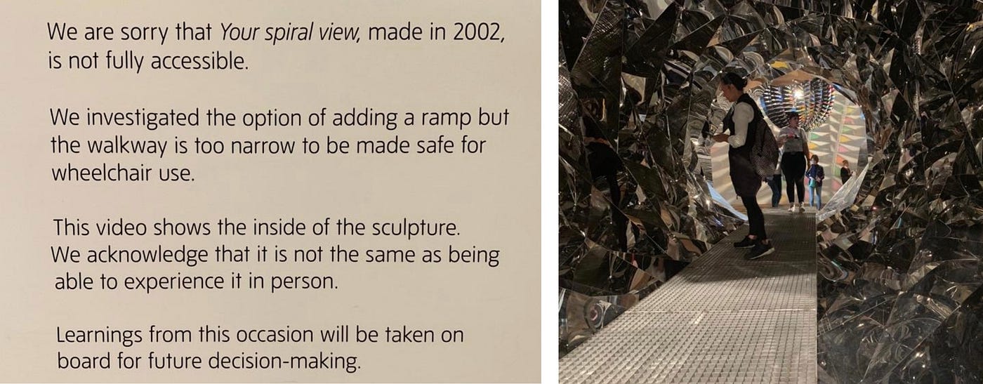 Tate Modern apologies inside the exhibition-Sept.209- Your Spiral View © 2002 O. Eliasson