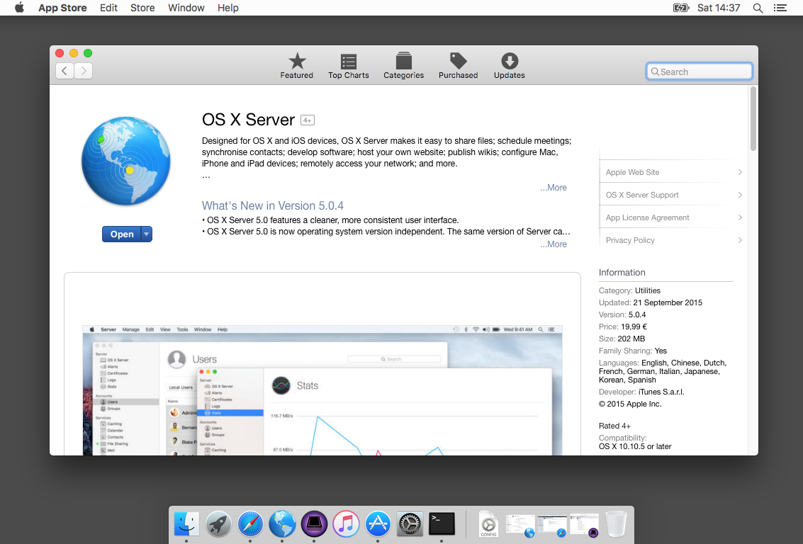 os x server app 10.11