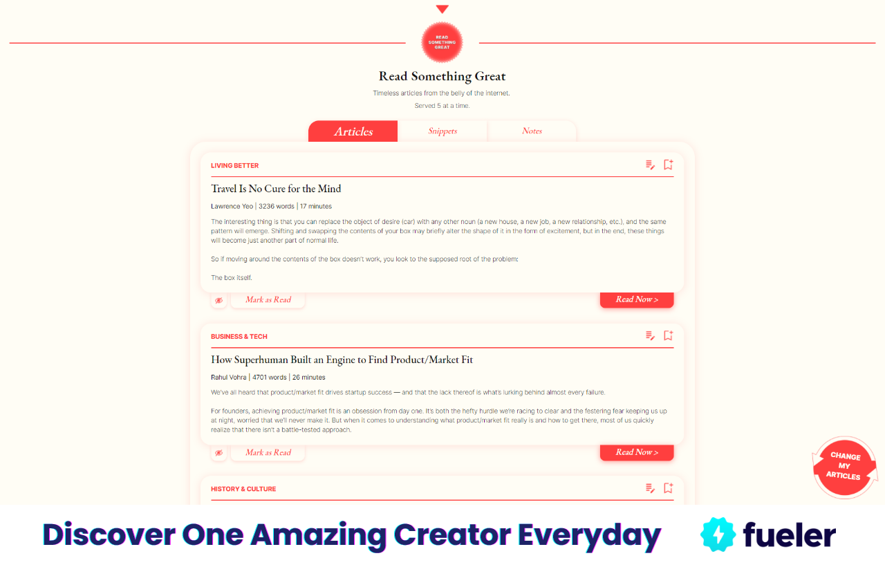 Creator Story fueler.io