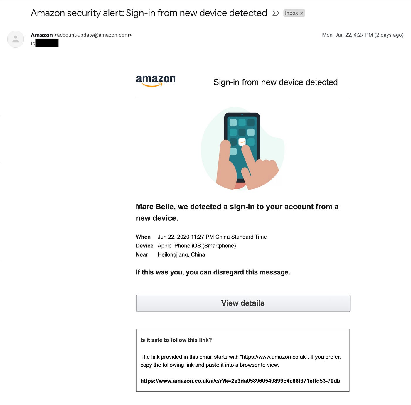 Why my Amazon account being hacked turned out to be a good thing. | by Marc  Belle | Medium