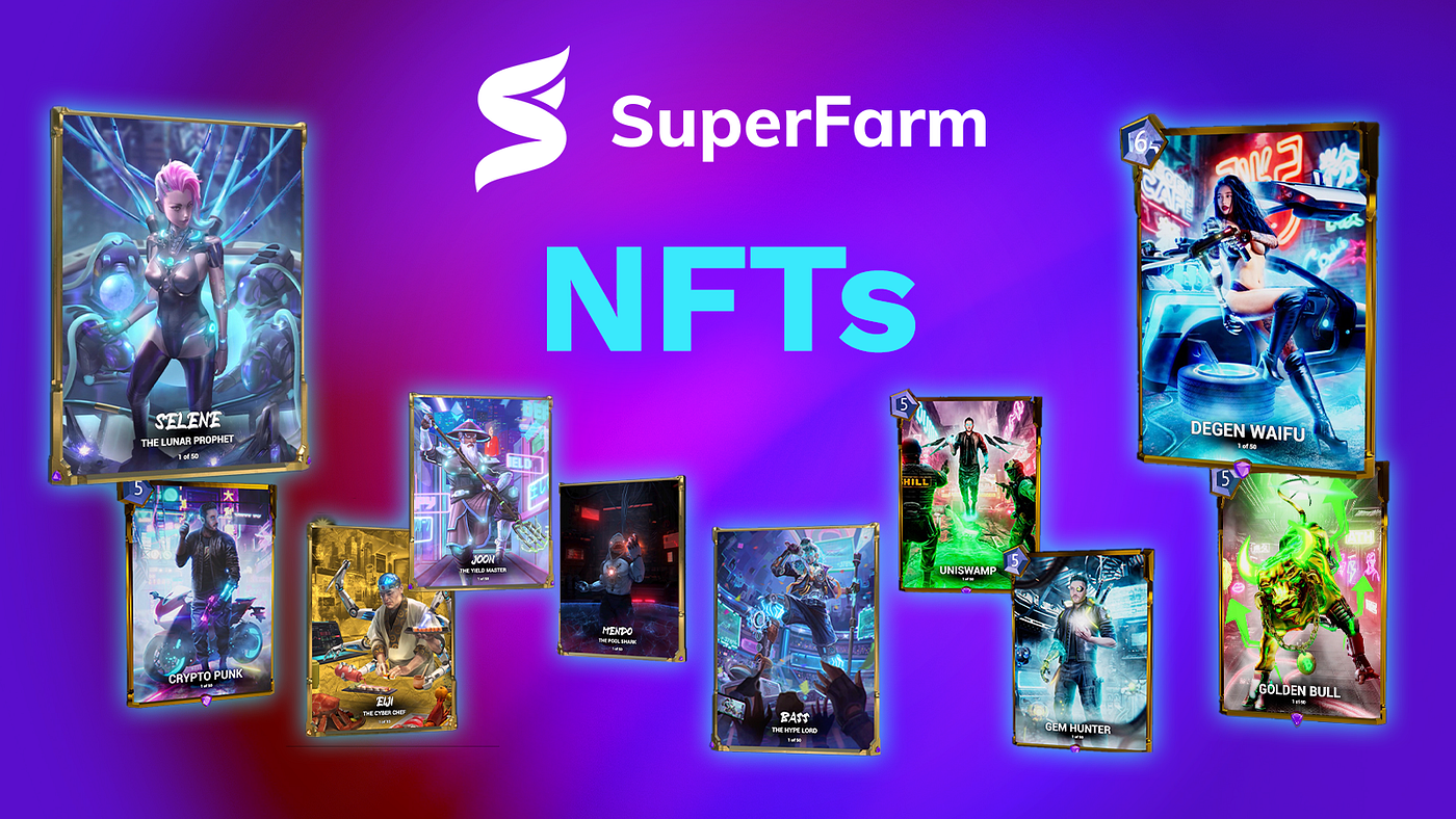 An Overview of All SuperFarm NFTs &amp; Their Utility | by Carissa Estreller | SuperFarm | Medium