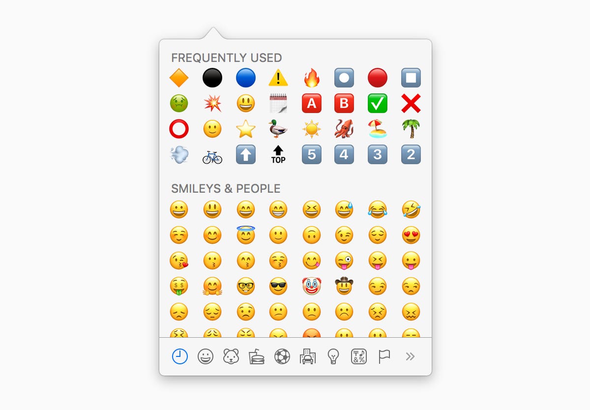 emojis on mac copy and paste