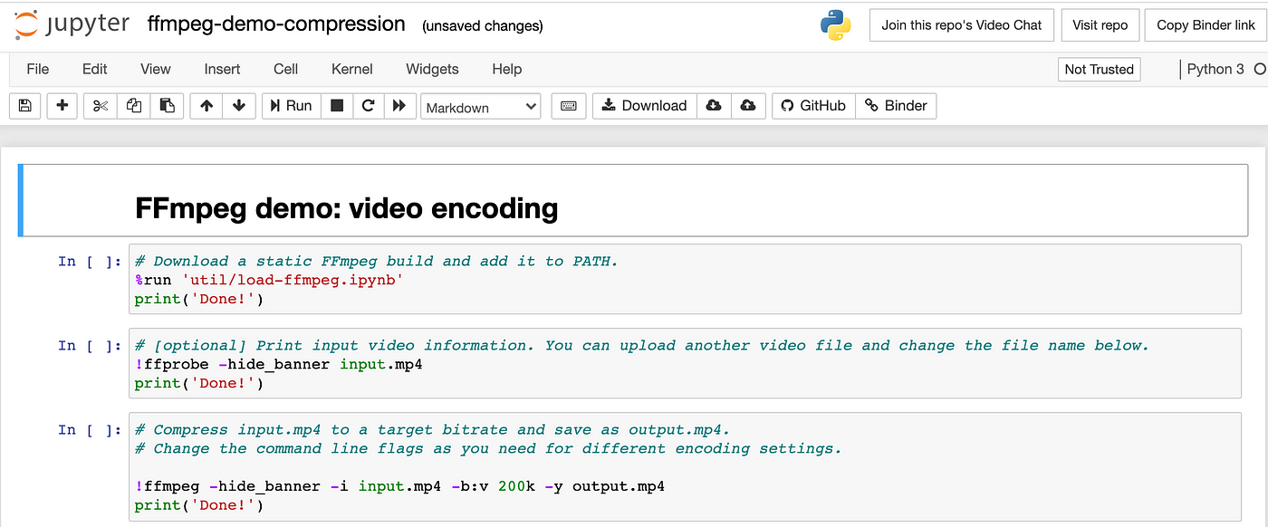 Encode videos from your browser with Jupyter Notebook | by Jina Jiayang Liu  | Medium