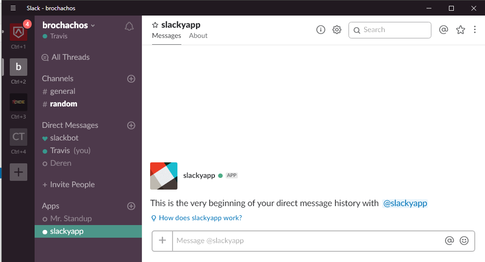 Implementing a Slack Bot/App for a Node.JS project by Travis Jones