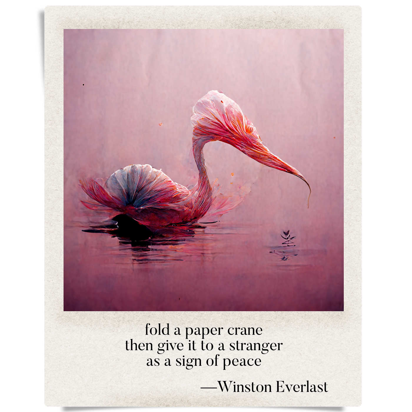 Fold A Paper Crane Winston Everlast Medium