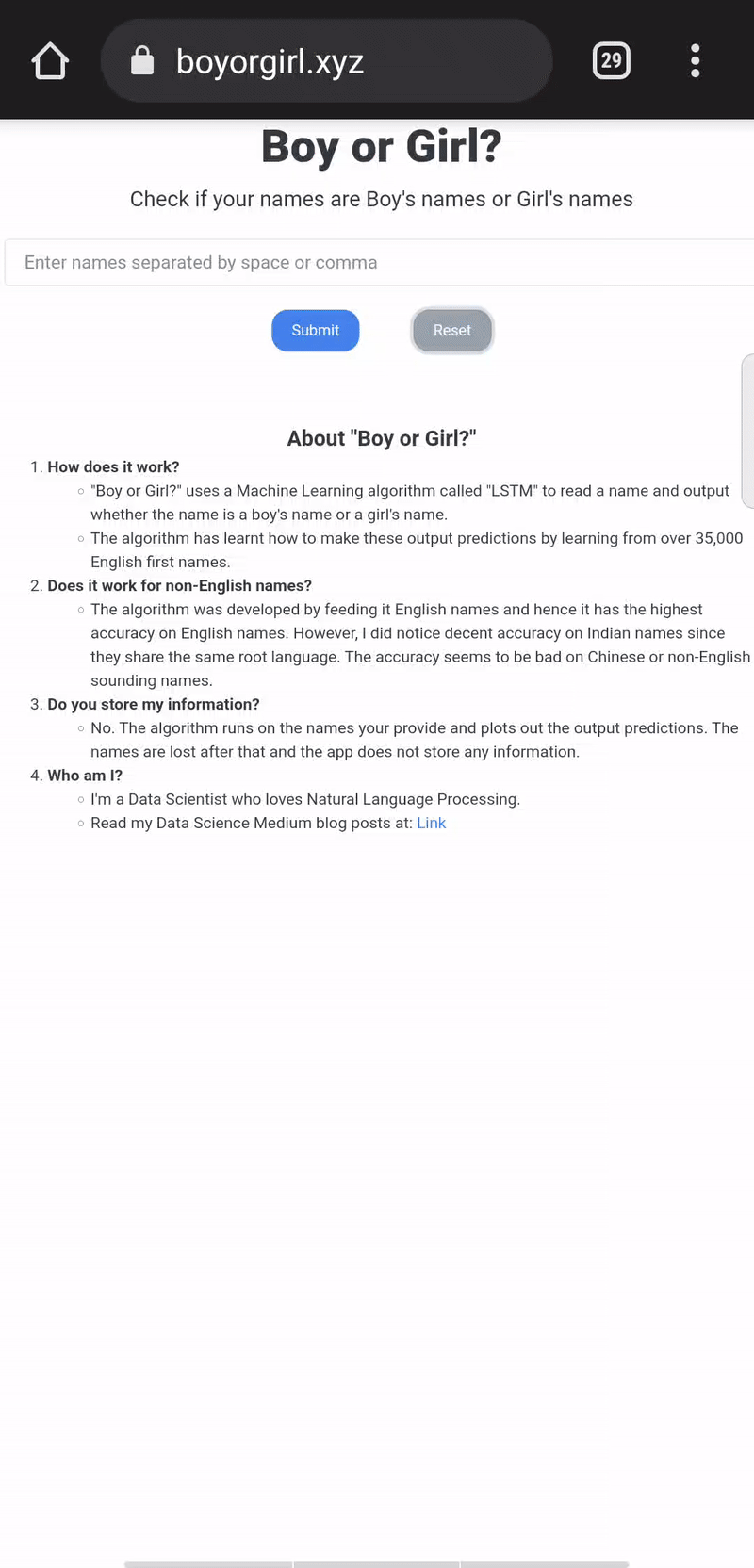 Boy Or Girl A Machine Learning Web App To Detect Gender From Name By Marie Stephen Leo Towards Data Science Boy Or Girl A Machine Learning Web App To Detect Gender From Name By Marie Stephen Leo Towards Data Science