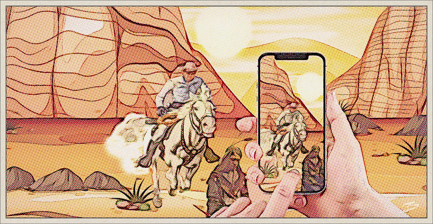 Lone Ranger caught on cell phone