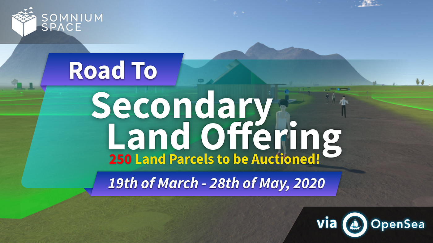 Road to Secondary Land Offering (SLO) by Somnium Space Medium