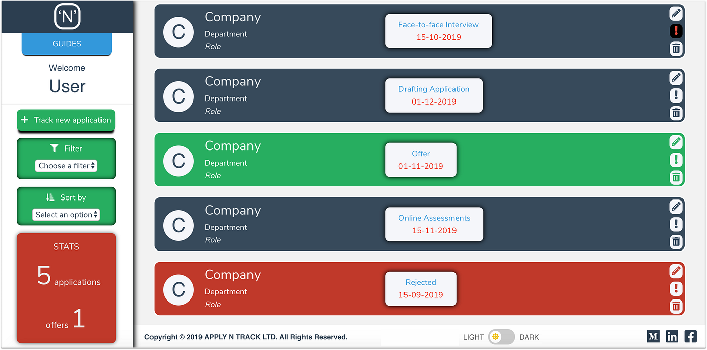 How to use Apply ’n’ Track. Once you have logged in you are taken… by Apply 'n' Track Medium