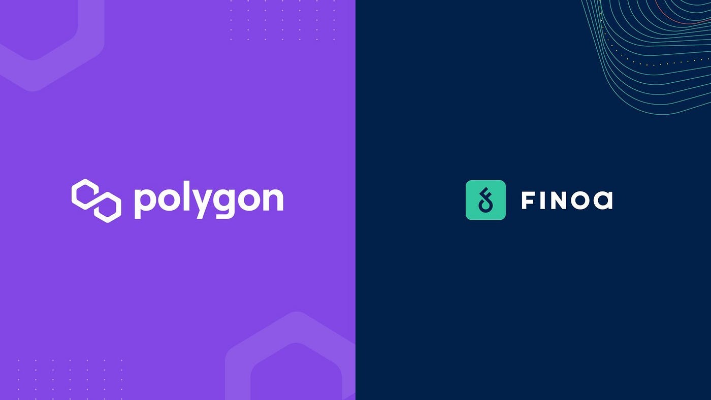 the logos of Polygon and Finoa