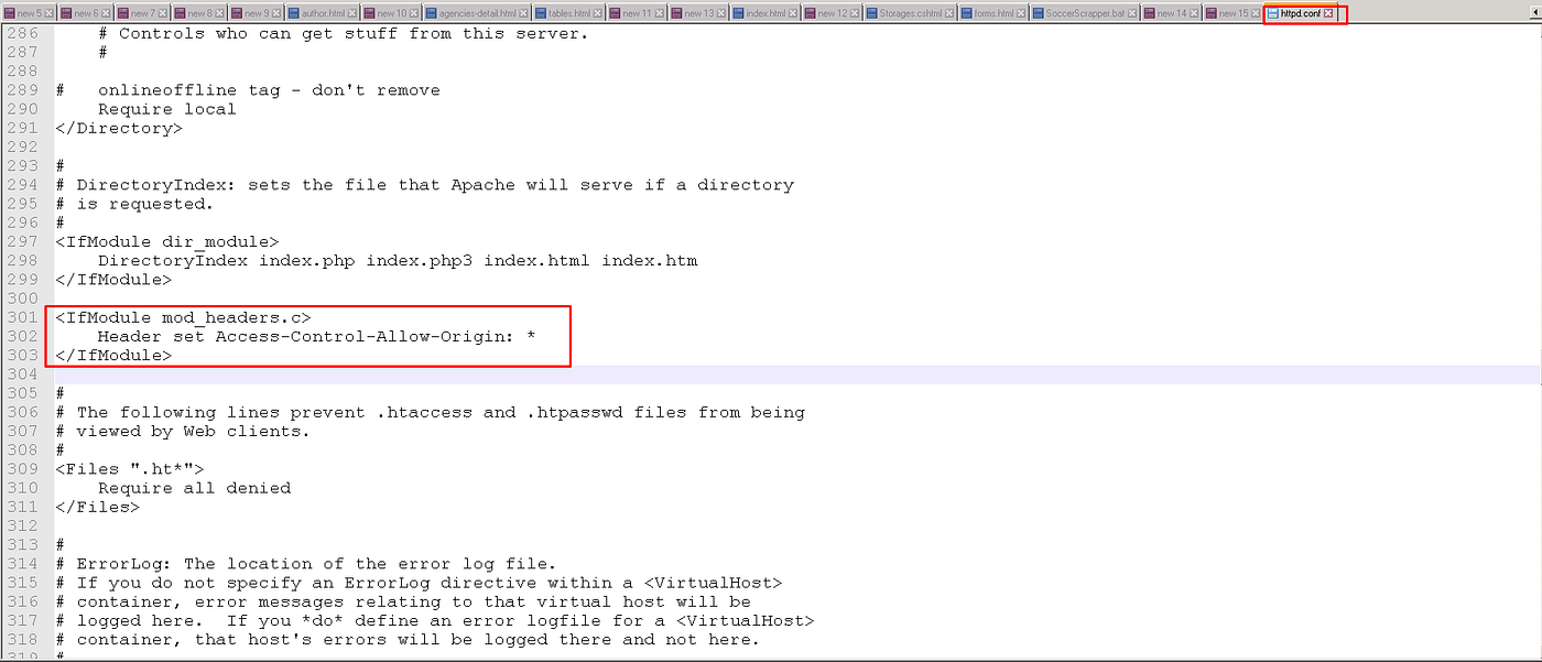 How to resolve the error in wampserver No ‘AccessControlAllowOrigin