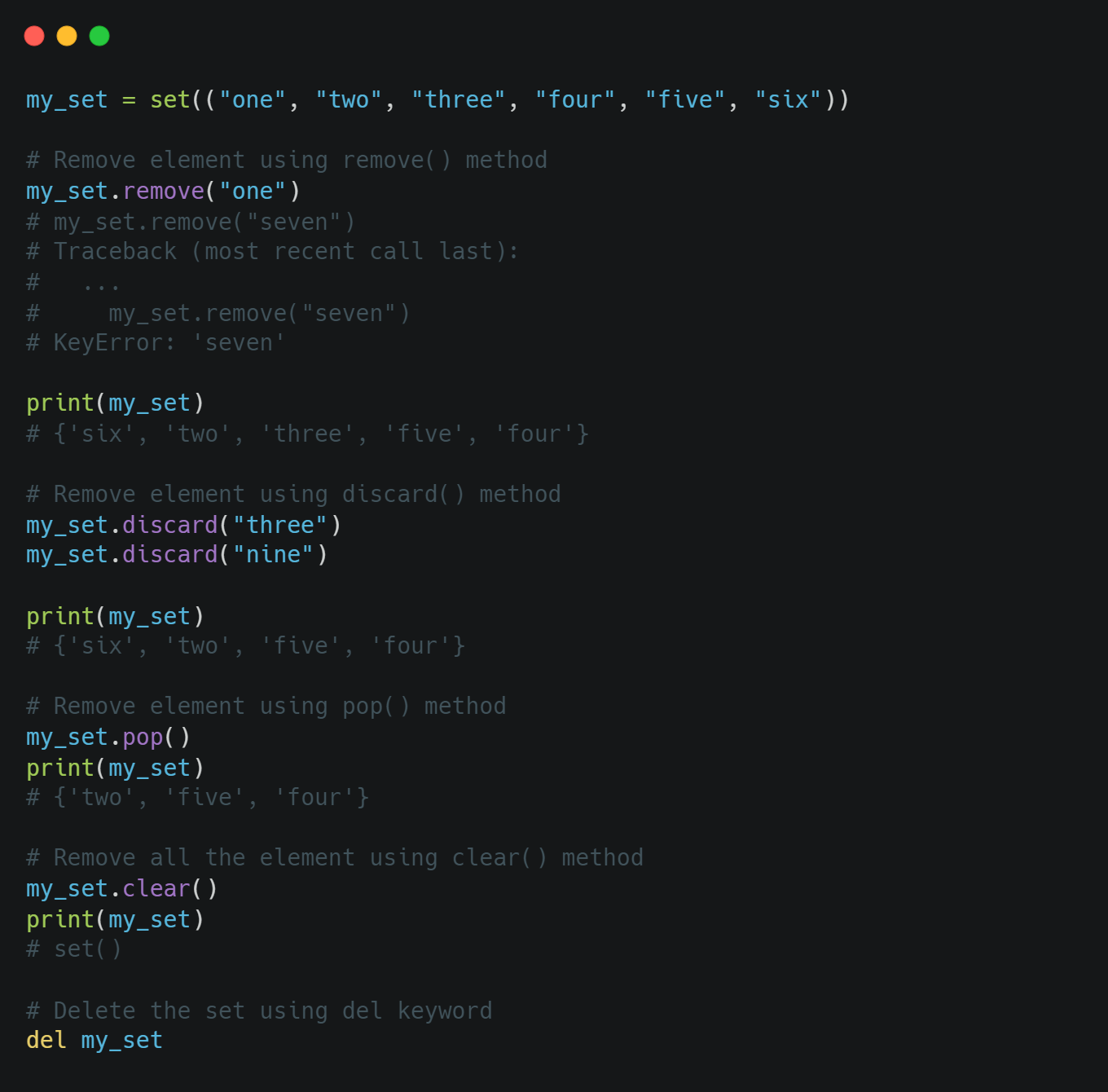Learn about Sets in Python. Hi everyone, in this article, we will… | by ...