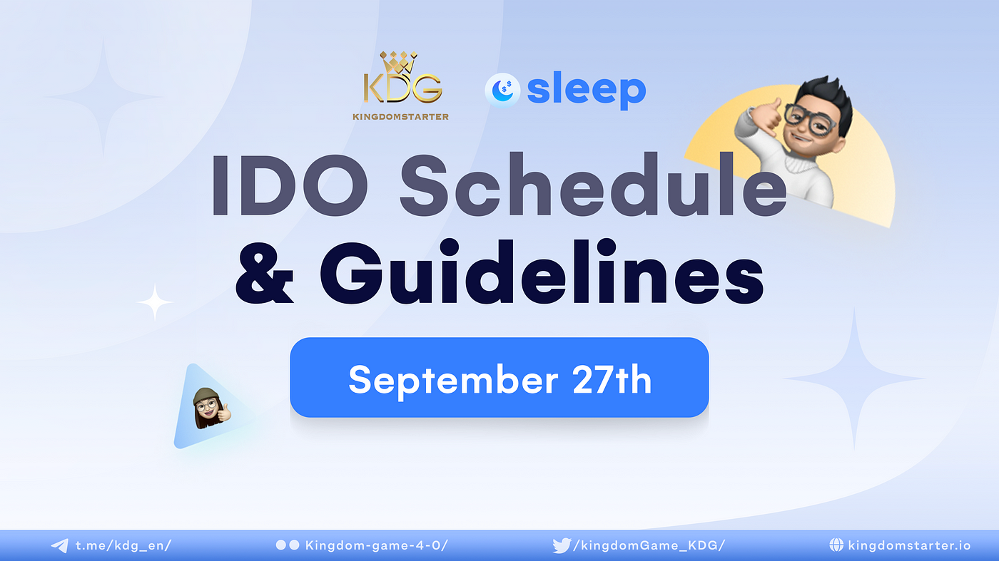 SLEEP Upcoming IDO on KingdomStarter