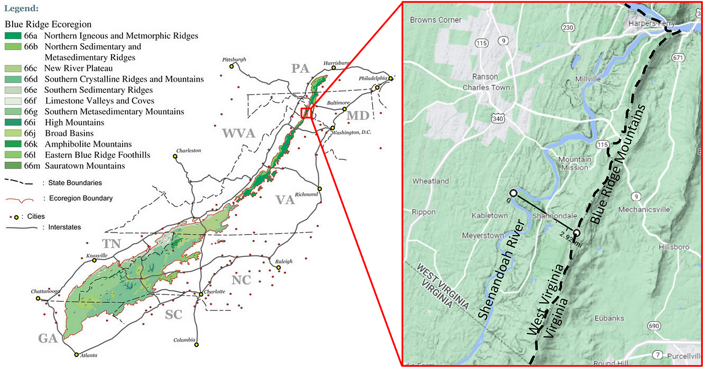 Take Me Home, Country Roads” is wrong about West Virginia geography | by  Joshua Eddy | Medium