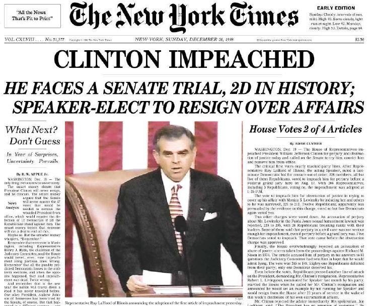 Реферат: Clinton Impeachment Essay Research Paper Clinton has