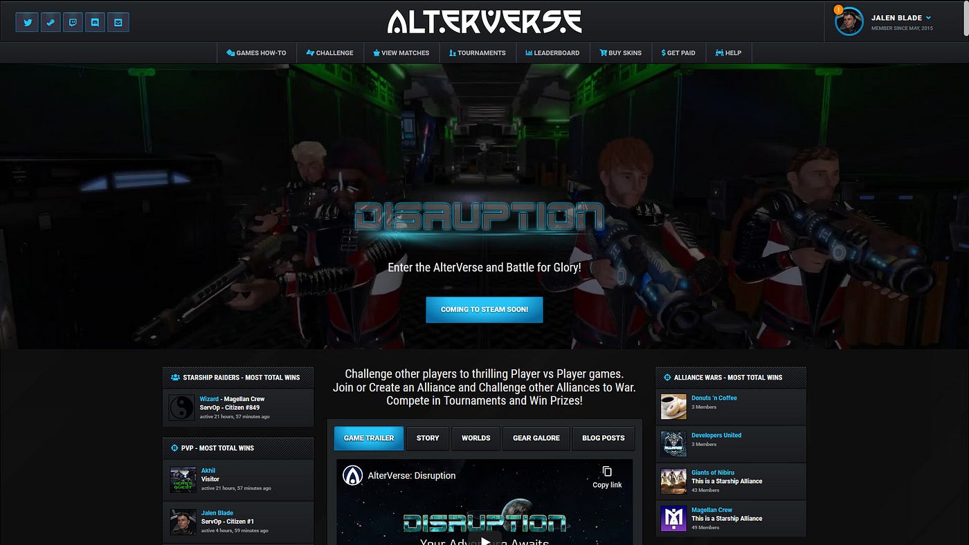 Major Update in the AlterVerse!. Co-op Battles — New Esports Website and… |  by AlterVerse Inc. | AlterVerse | Medium