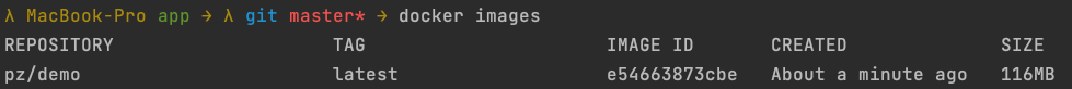 docker images