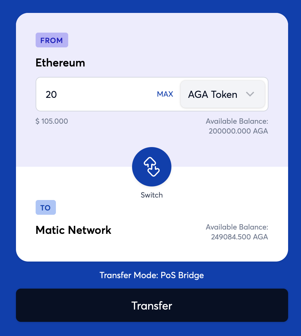 Using AGA and AGAr on Polygon (MATIC) by TomaszAGAToken AGA Token