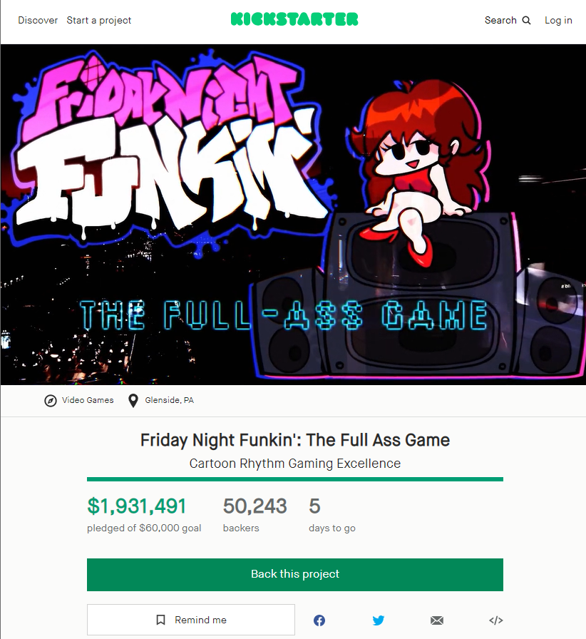 Why Friday Night Funkin Smashed Their Kickstarter Goal With An Insane Pledge Amount By C James Medium