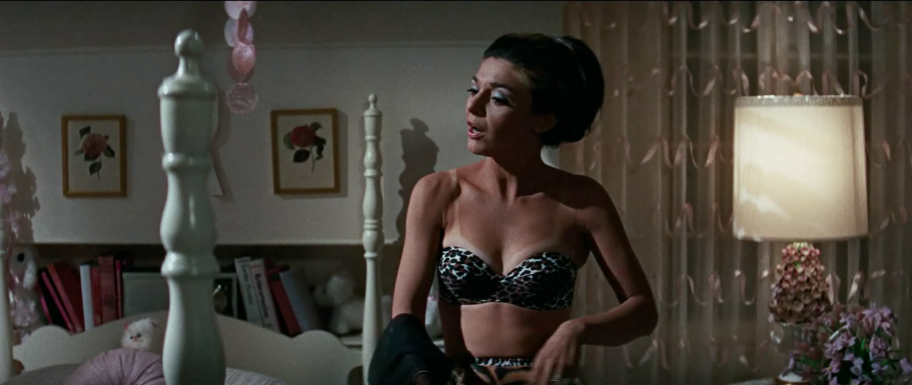 In every scene, Mrs. Robinson is seen wearing some kind of animal print. 