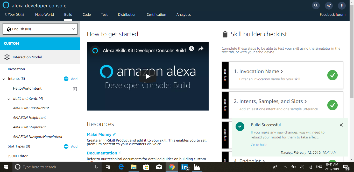 Alexa Developer Console. Say Hello To Alexa With your First… | by Aditya  Channe | DataDrivenInvestor