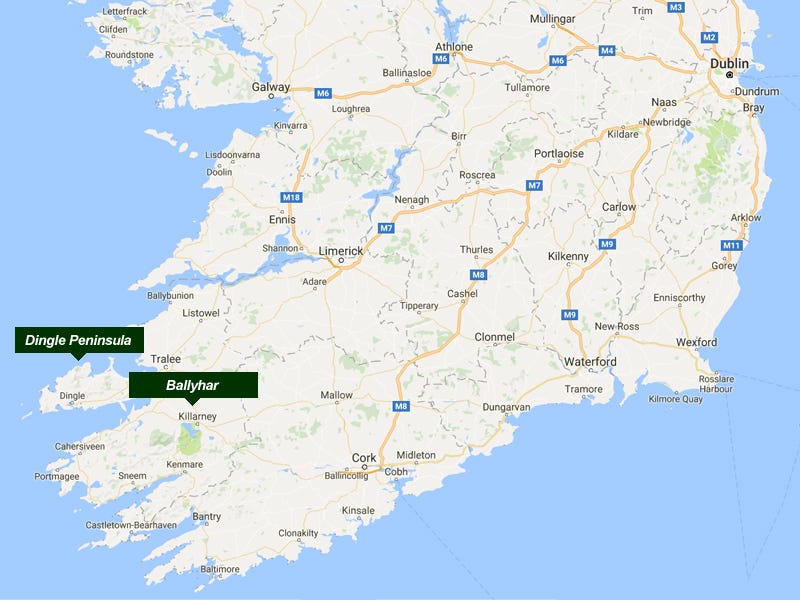 Map Of Dingle Peninsula Ireland The Dingle Peninsula, Ireland. After A Good Night's Sleep At Our… | By  Jason R. Matheson | Medium