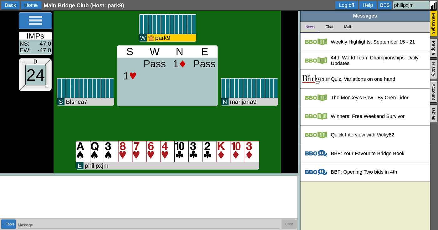 Design Critique of Bridge Base Online by Philip Medium
