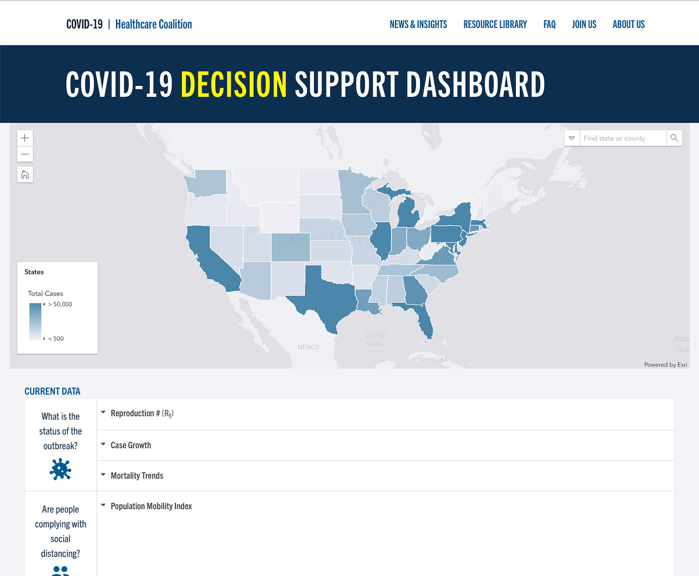 A UI Design Audit of MITRE's Covid-19 Decision Support Dashboard | by Brian  O'Neill | Towards Data Science