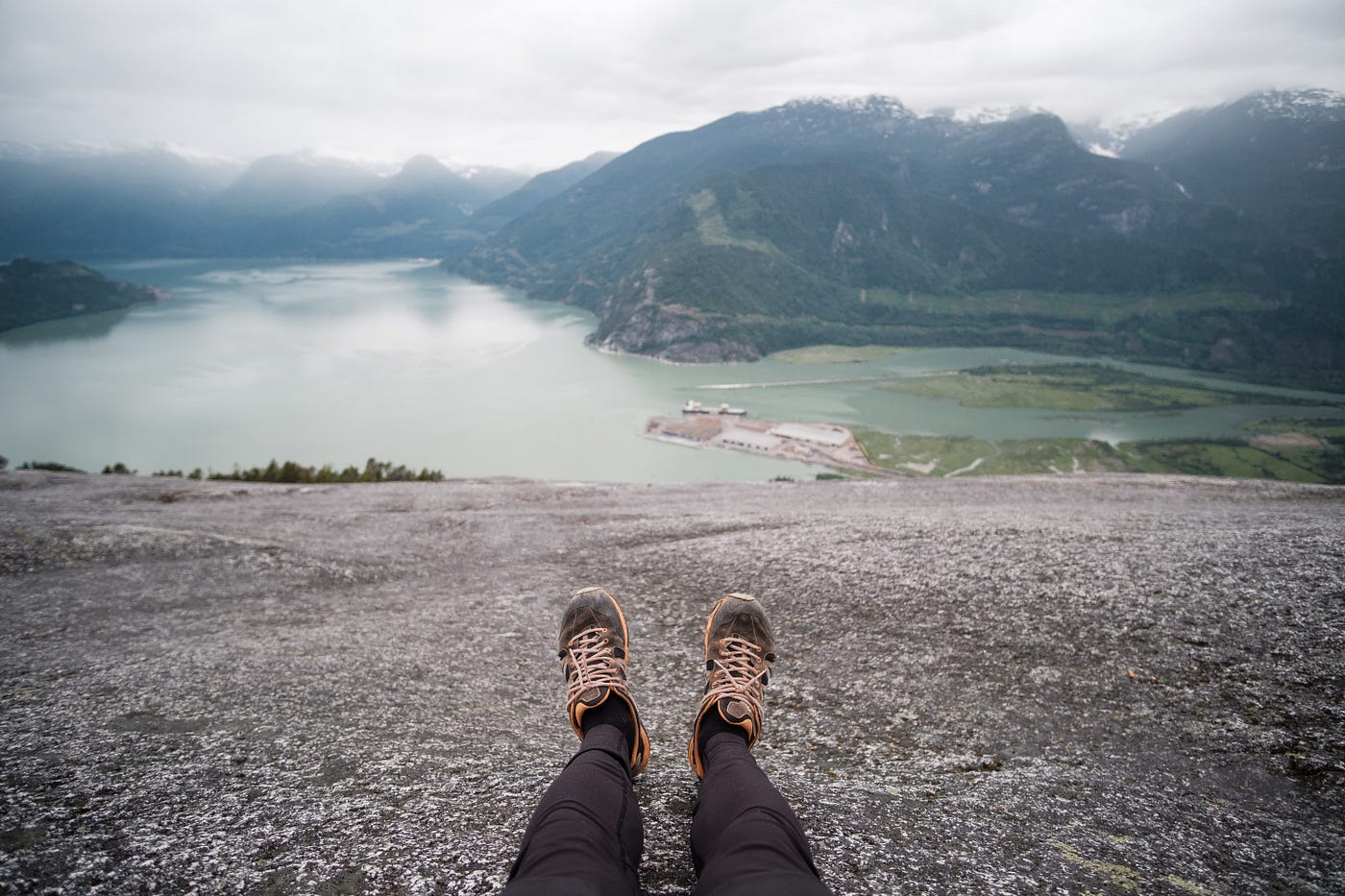 Staring at the national park.