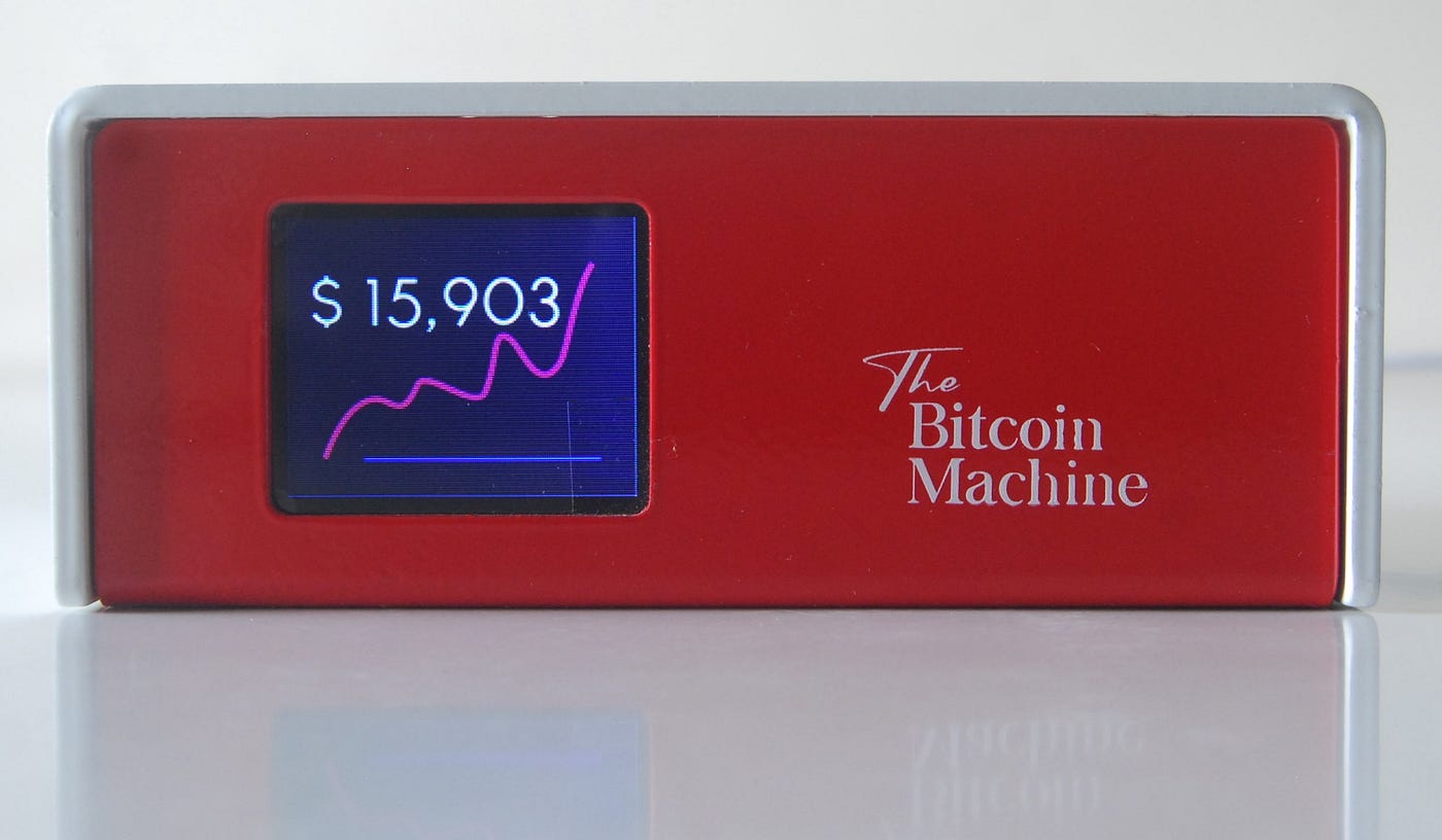 The Bitcoin Machine. After playing around with multiple… | by Prabhu ...