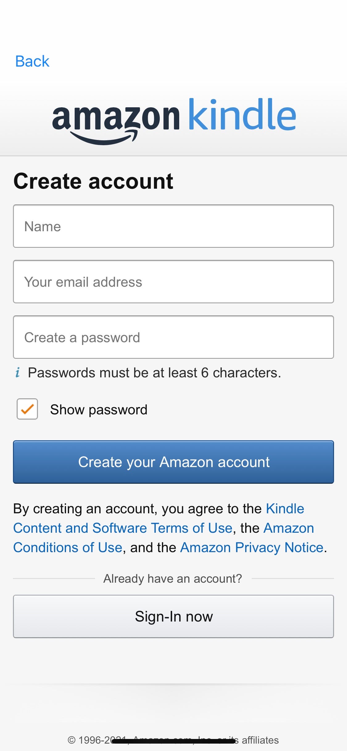 Amazon Kindle Login and sign up Pages Redesign | by Bamigboye Adedamola |  Medium