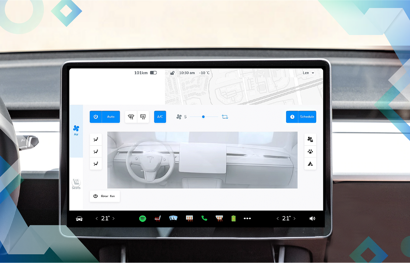 Case Study: WellnessLiving's UX/UI Design Team's Enhancements to Tesla's  New V11.0 Dashboard Design | by WellnessLiving | UX Planet