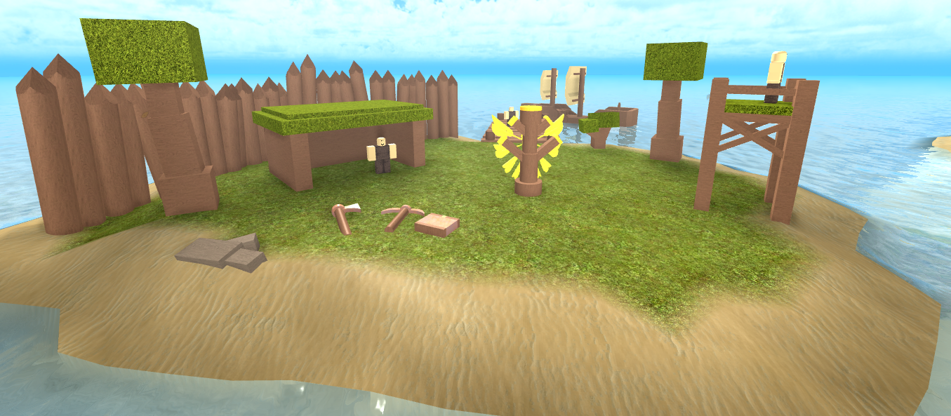 terrain grass brown leaves building roblox baseplate match structures trees wooden wood