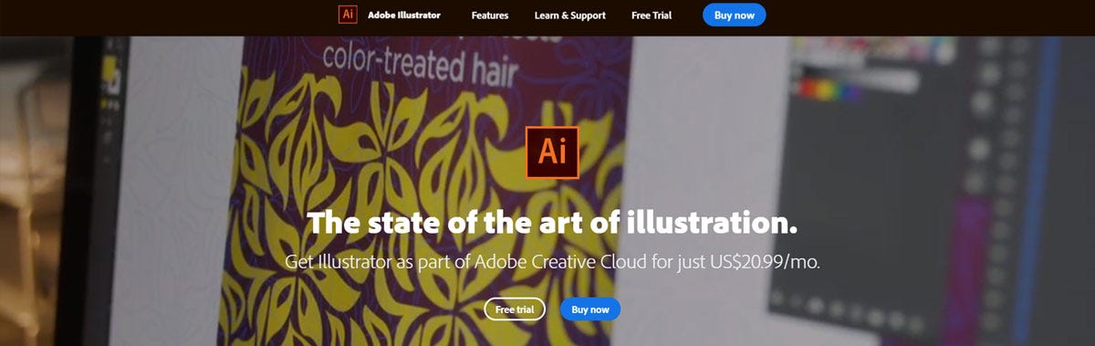 Adobe Illustrator Vector Graphic Design Software