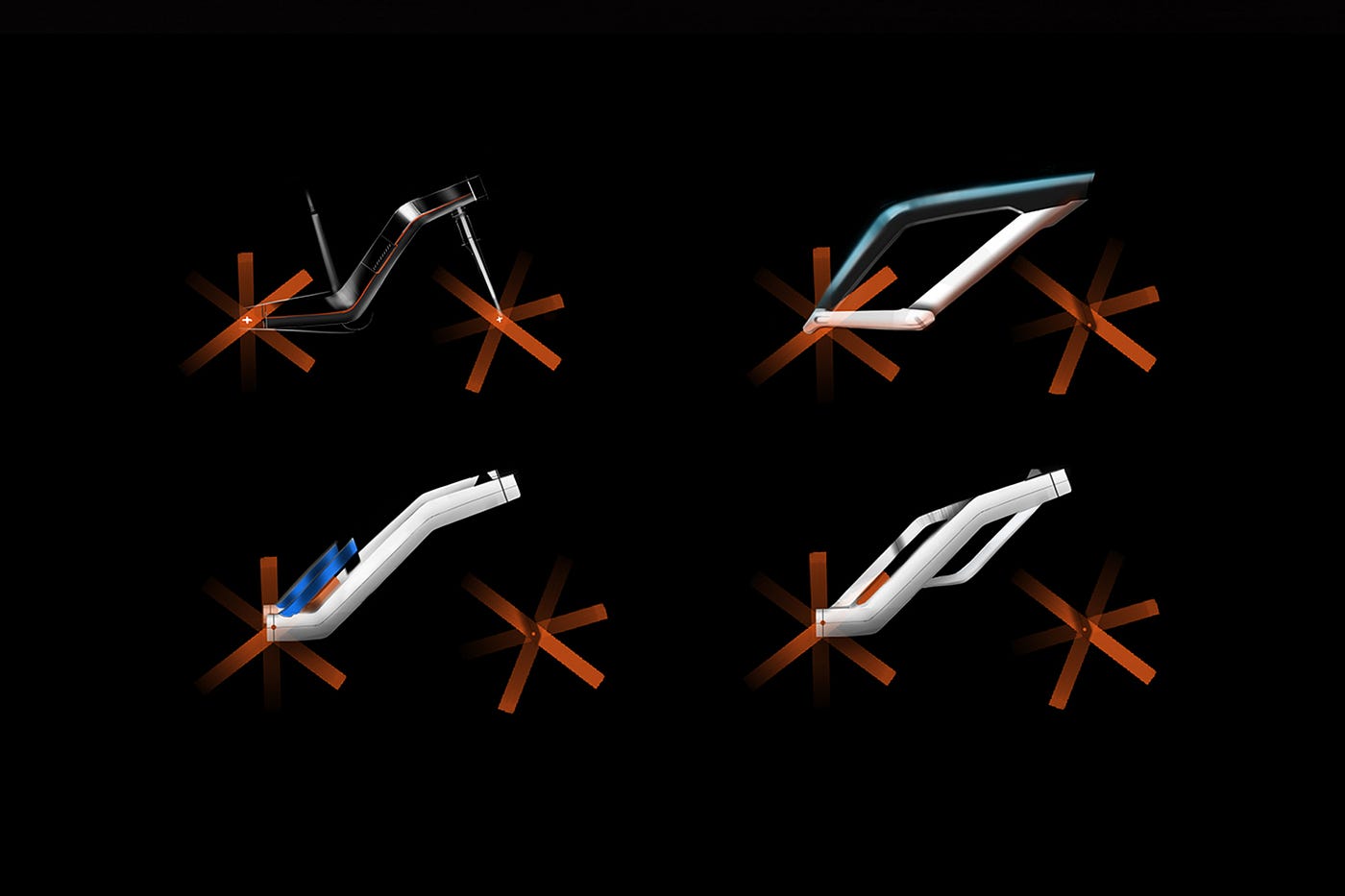 Digital sketch of selected bicycle ideas