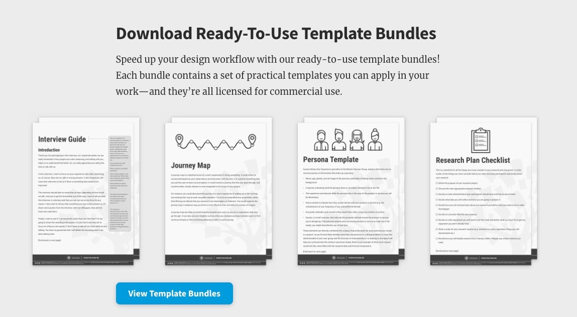 Sample vue of ready-to-use template