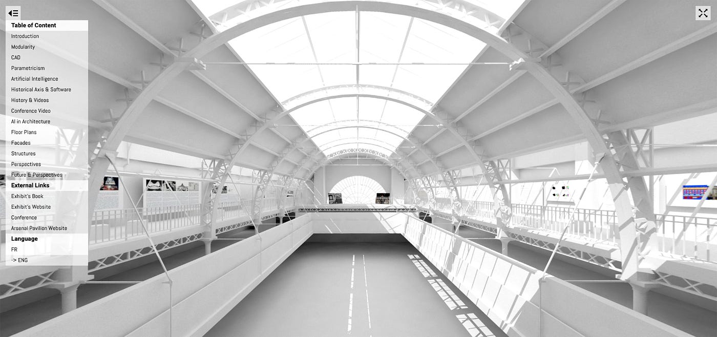 A Tour of AI in Architecture. A Virtual Tour at the Arsenal Pavilion | by  Stanislas Chaillou | Towards Data Science