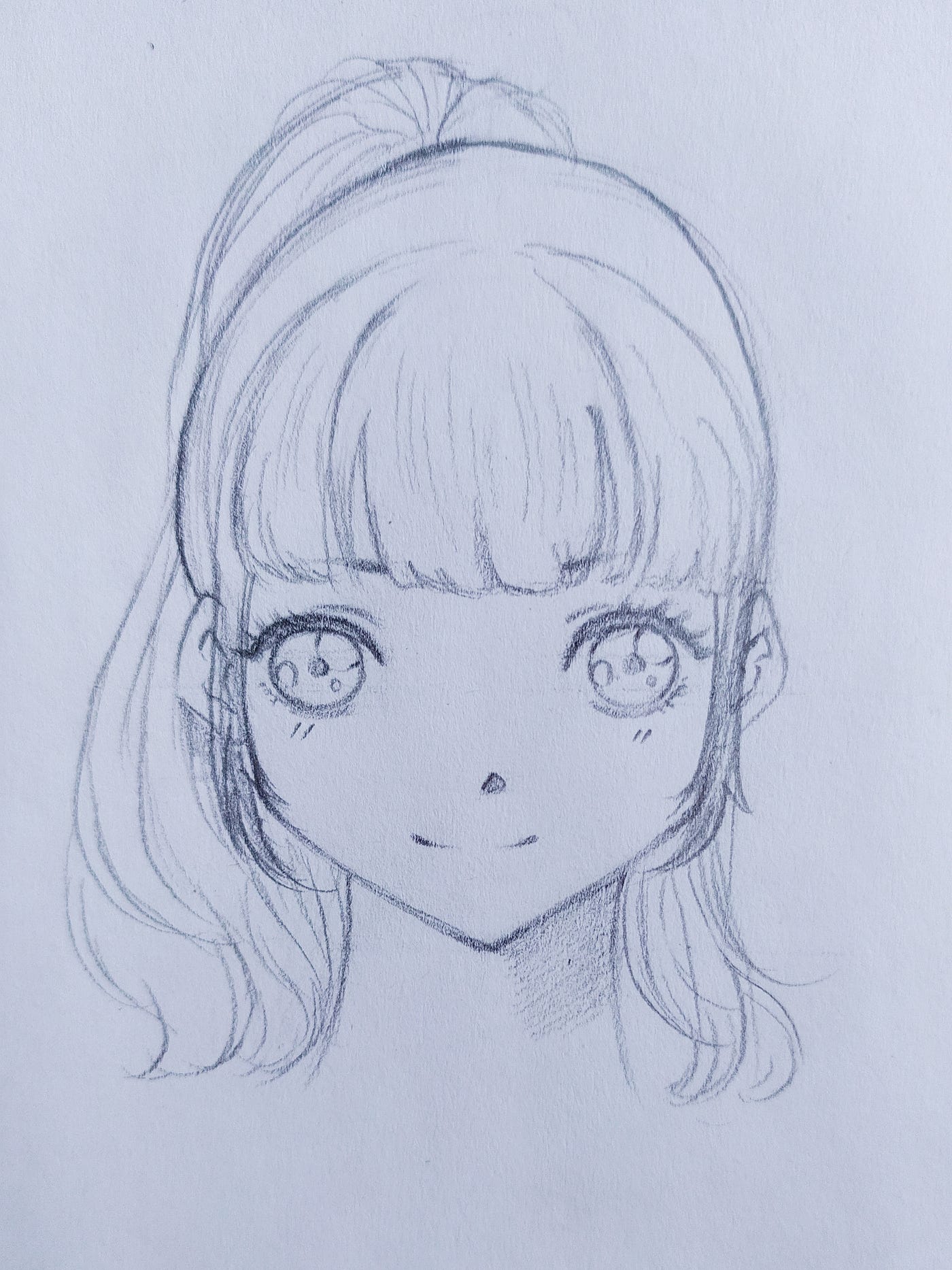 HOW TO DRAW A CUTE ANIME GIRL FACE (Part-1) | by Alisha | Medium