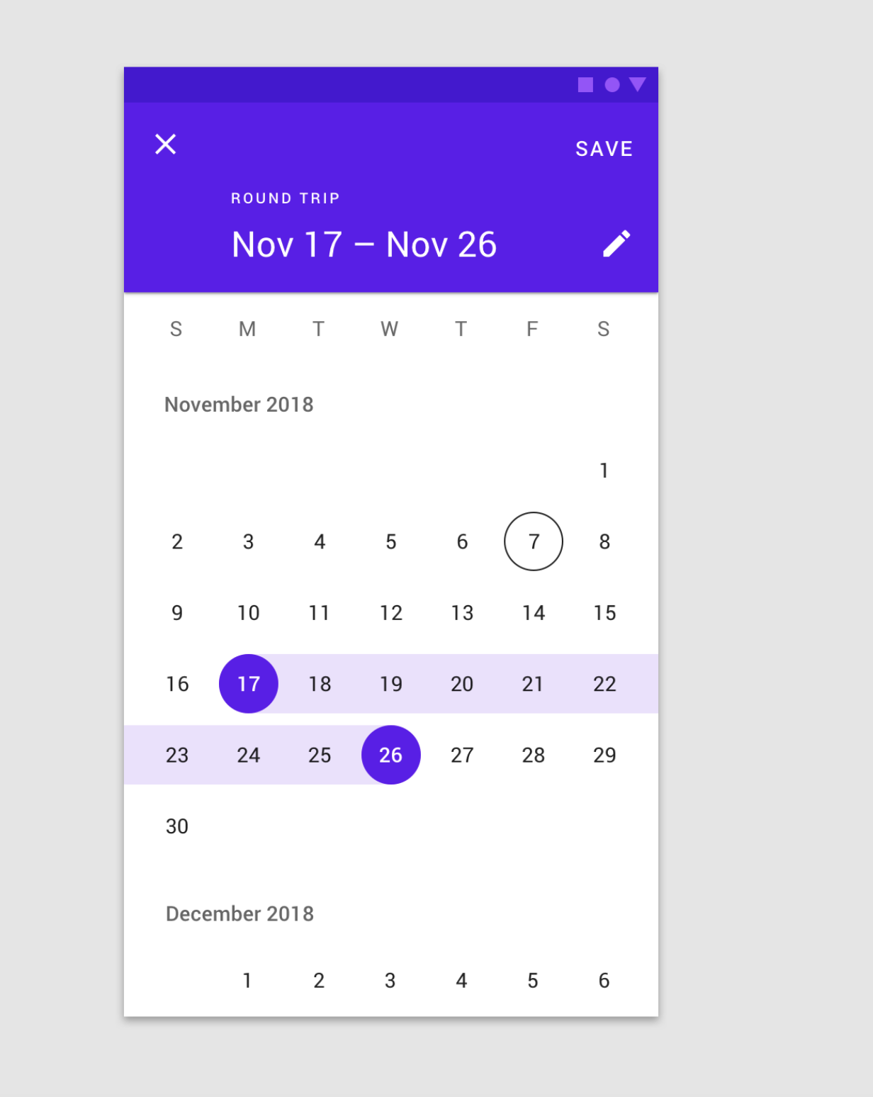 Android Date Format With Calendar