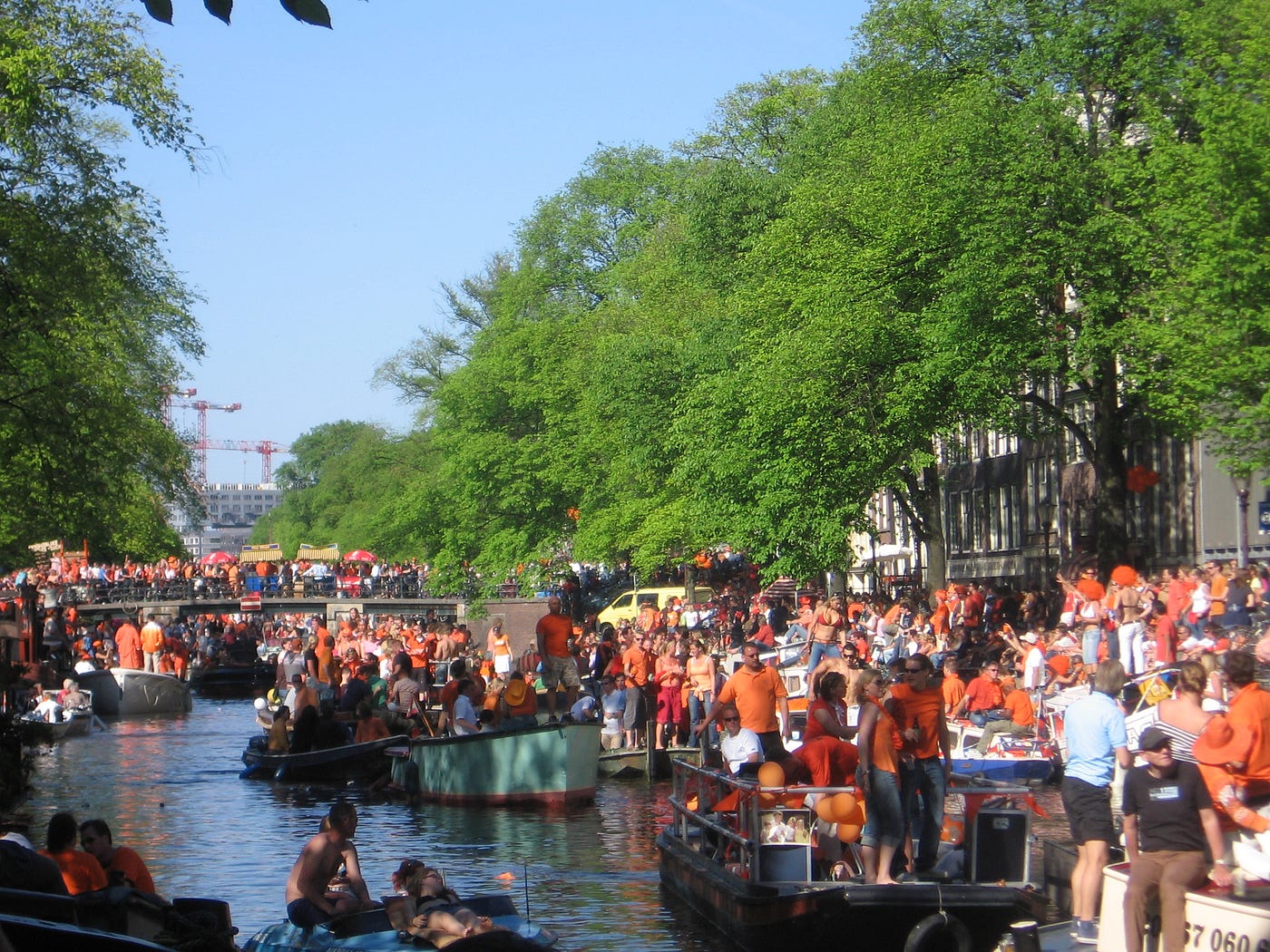 Kings Day — A Haiku. Streets coloured orange by WillemJan Ageling