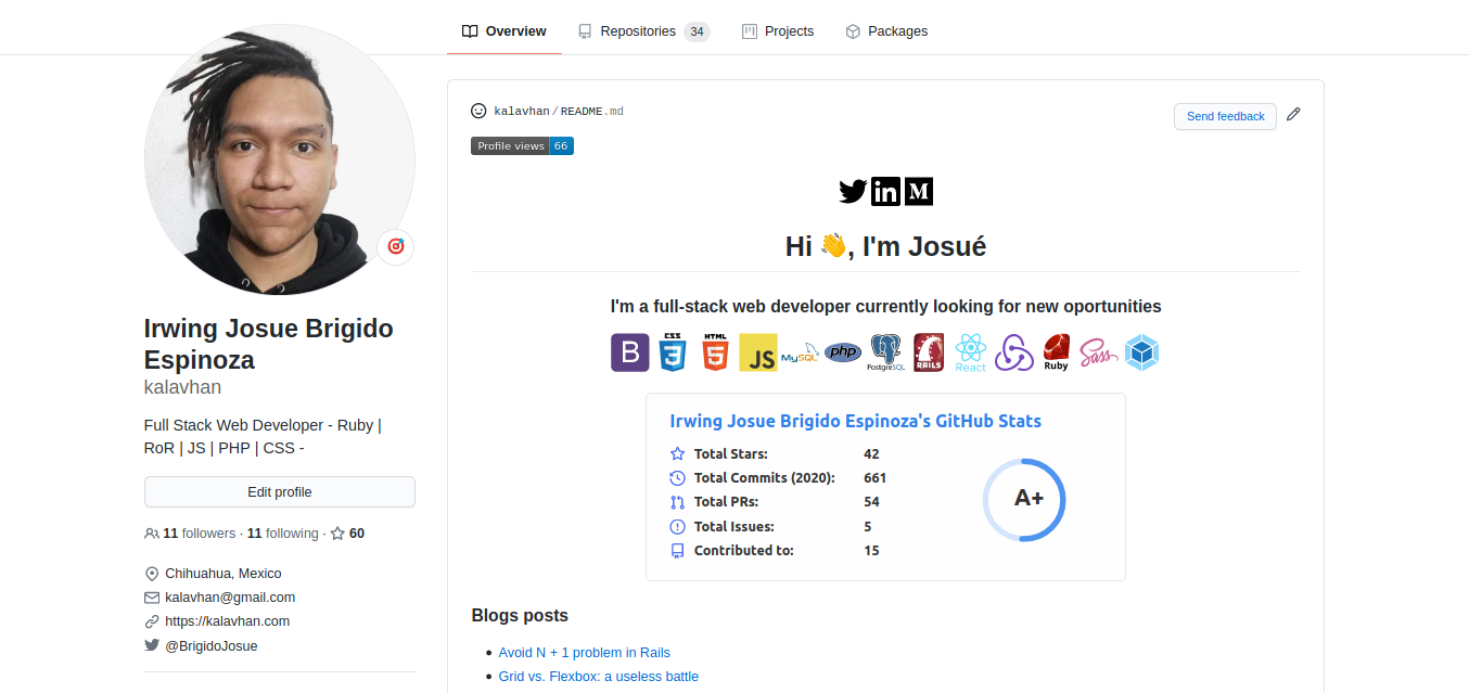 Add your Github profile Readme. You may have seen some Github profiles… |  by Josue Brigido | Medium