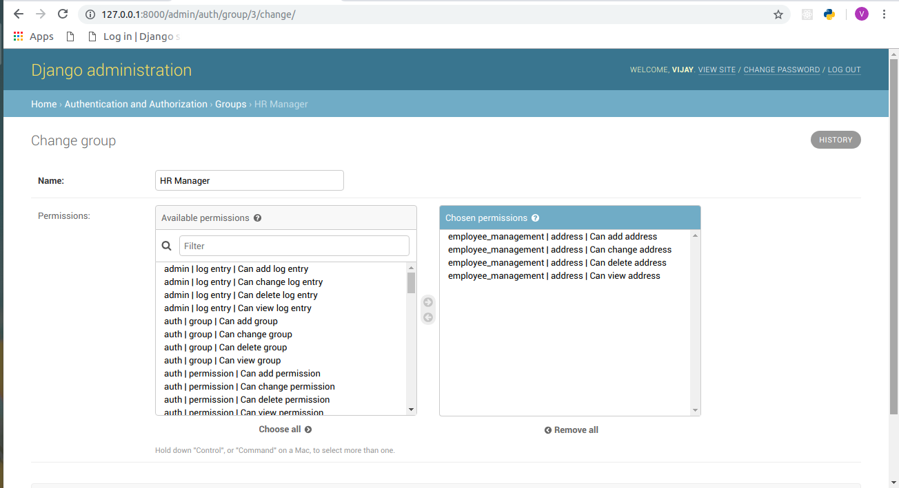 permissions