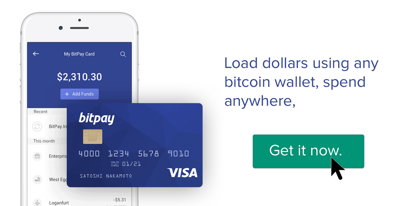 Bitcoin Payments Leader BitPay Releases Prepaid Visa® USD, GBP, and EUR  Debit Cards for Bitcoin Users in New Countries Around the World | by BitPay  | BitPay On Bitcoin | Medium